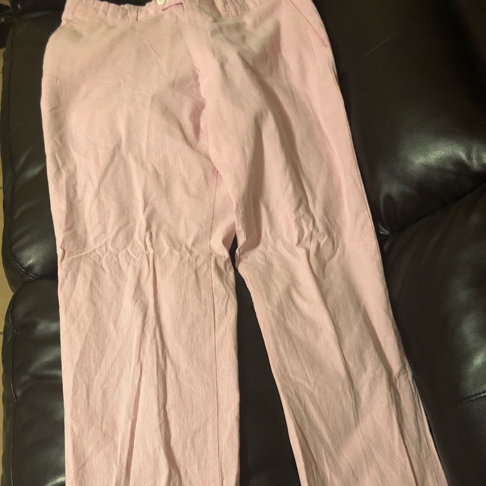 Red and White Striped pants
